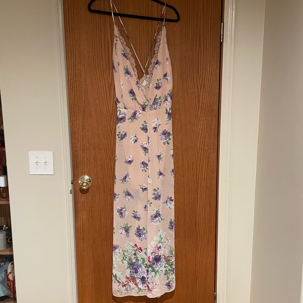 Cotton Candy Maxi floral dress NWT